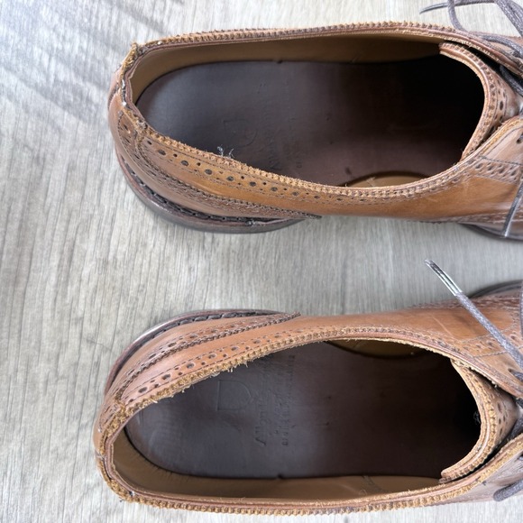 Allen Edmonds Cap-Toe Oxfords Men's 9D Walnut Brown Leather - Picture 11 of 13